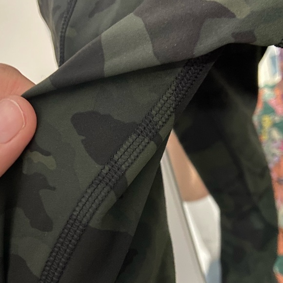 Lululemon Fast & Free 7/8 Tight II *Nulux 25" Incognito Camo Multi Gator Green - Picture 3 of 6